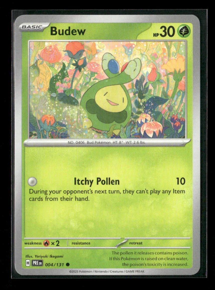Budew Common SV: Prismatic Evolutions 004/131 NM - Kang's Collectibles