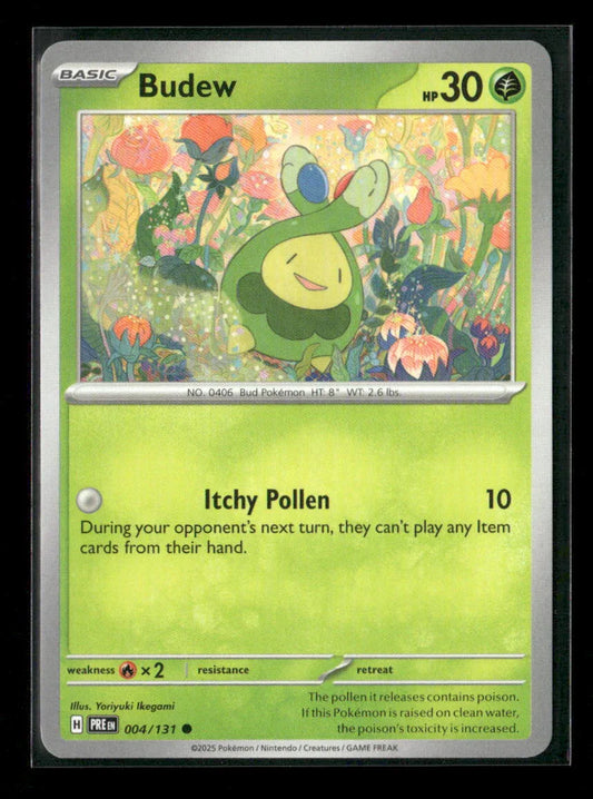 Budew Common SV: Prismatic Evolutions 004/131 NM - Kang's Collectibles