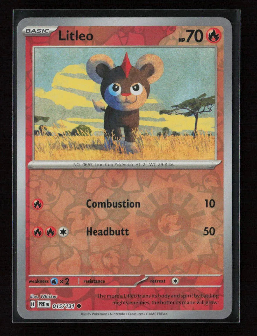 Litleo Common SV: Prismatic Evolutions 015/131 NM - Kang's Collectibles