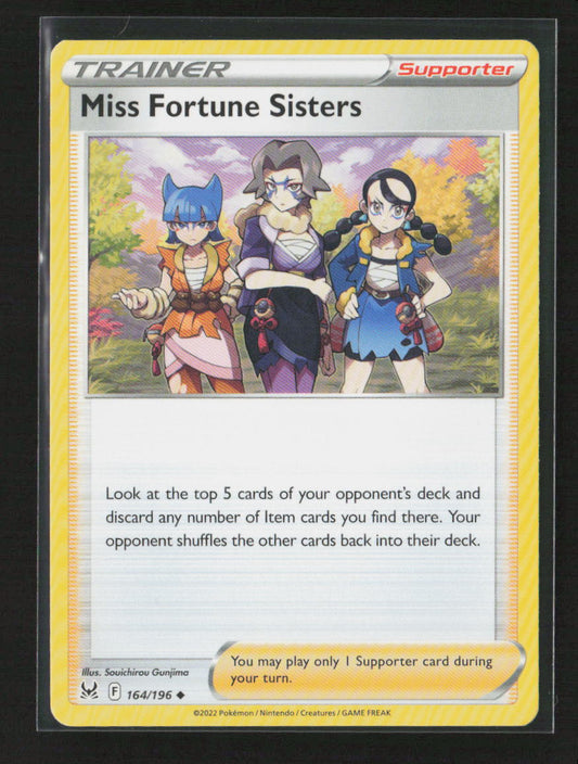 Miss Fortune Sisters Uncommon SWSH11: Lost Origin 164/196 NM
