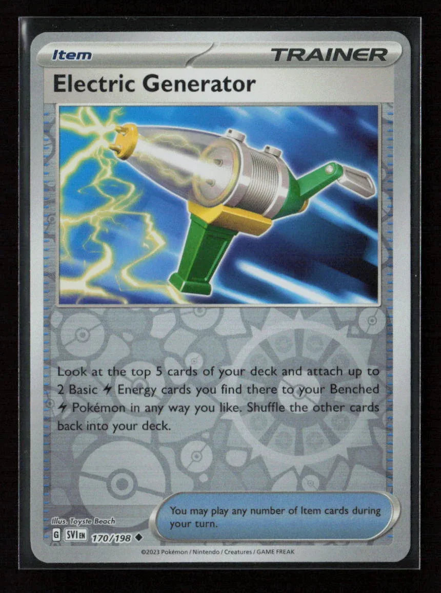 Electric Generator Uncommon SV01: Scarlet & Violet Base Set 170/198 NM - Kang's Collectibles