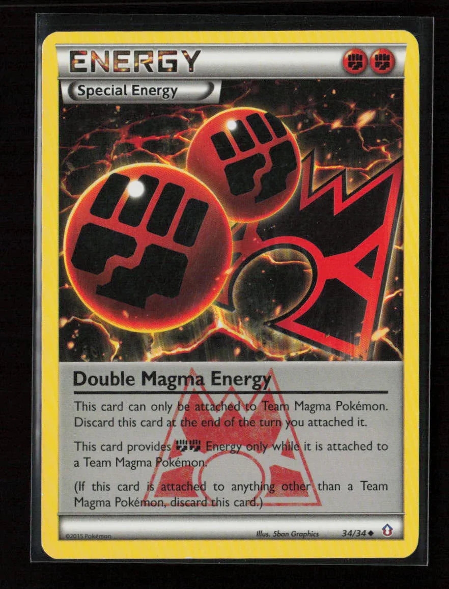 Double Magma Energy Uncommon Double Crisis 34/34 LP - Kang's Collectibles