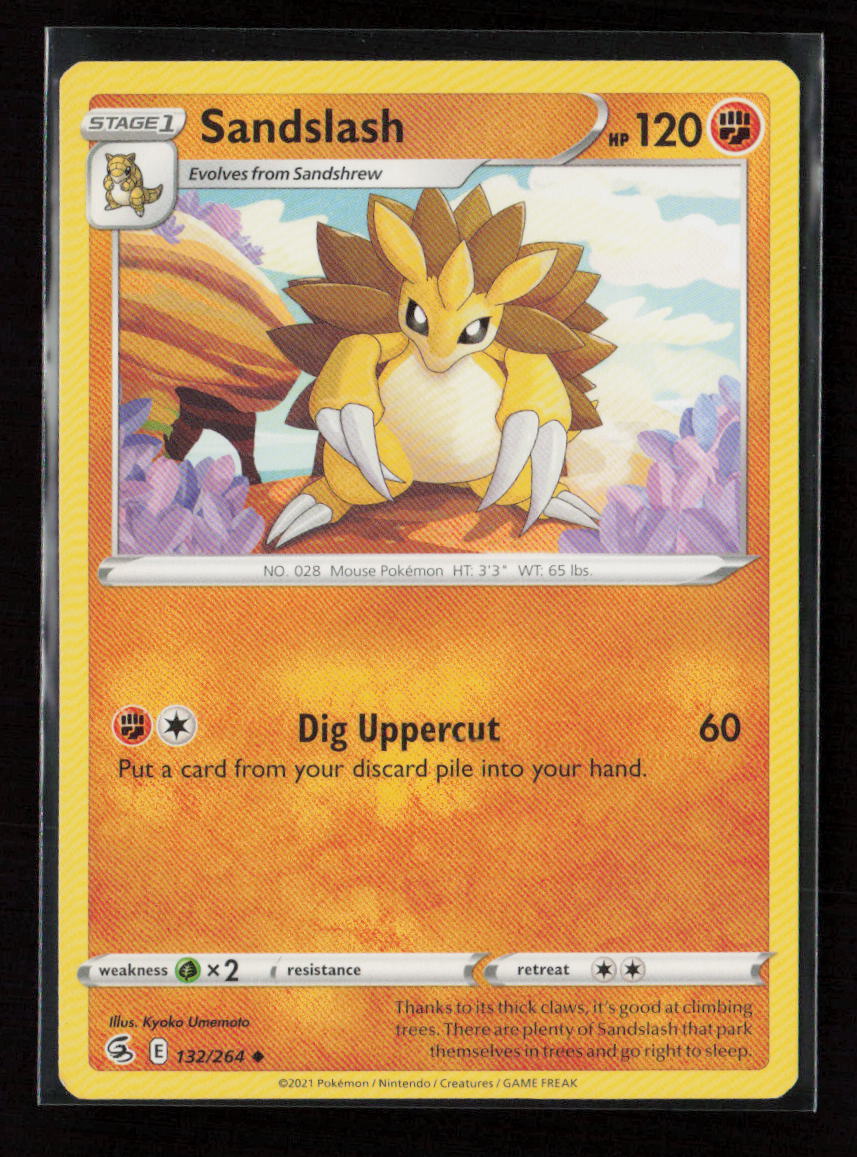 Sandslash Uncommon SWSH08: Fusion Strike 132/264 LP