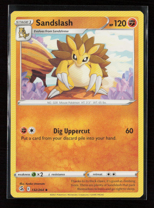 Sandslash Uncommon SWSH08: Fusion Strike 132/264 LP