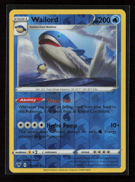 Wailord Rare Crown Zenith 032/159 LP - Kang's Collectibles