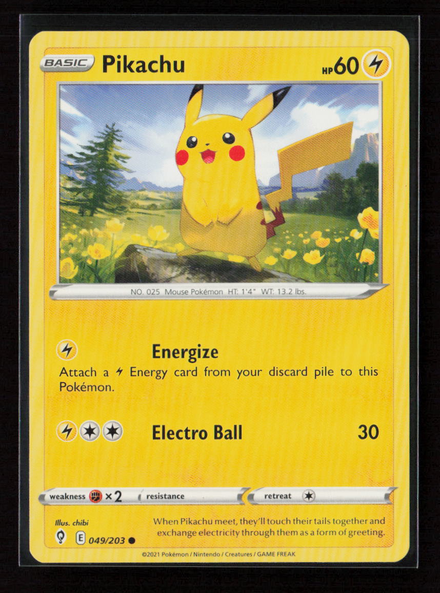 Pikachu Common SWSH07: Evolving Skies 049/203 LP