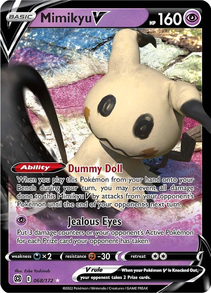 Mimikyu V Ultra Rare SWSH09: Brilliant Stars 068/172 NM