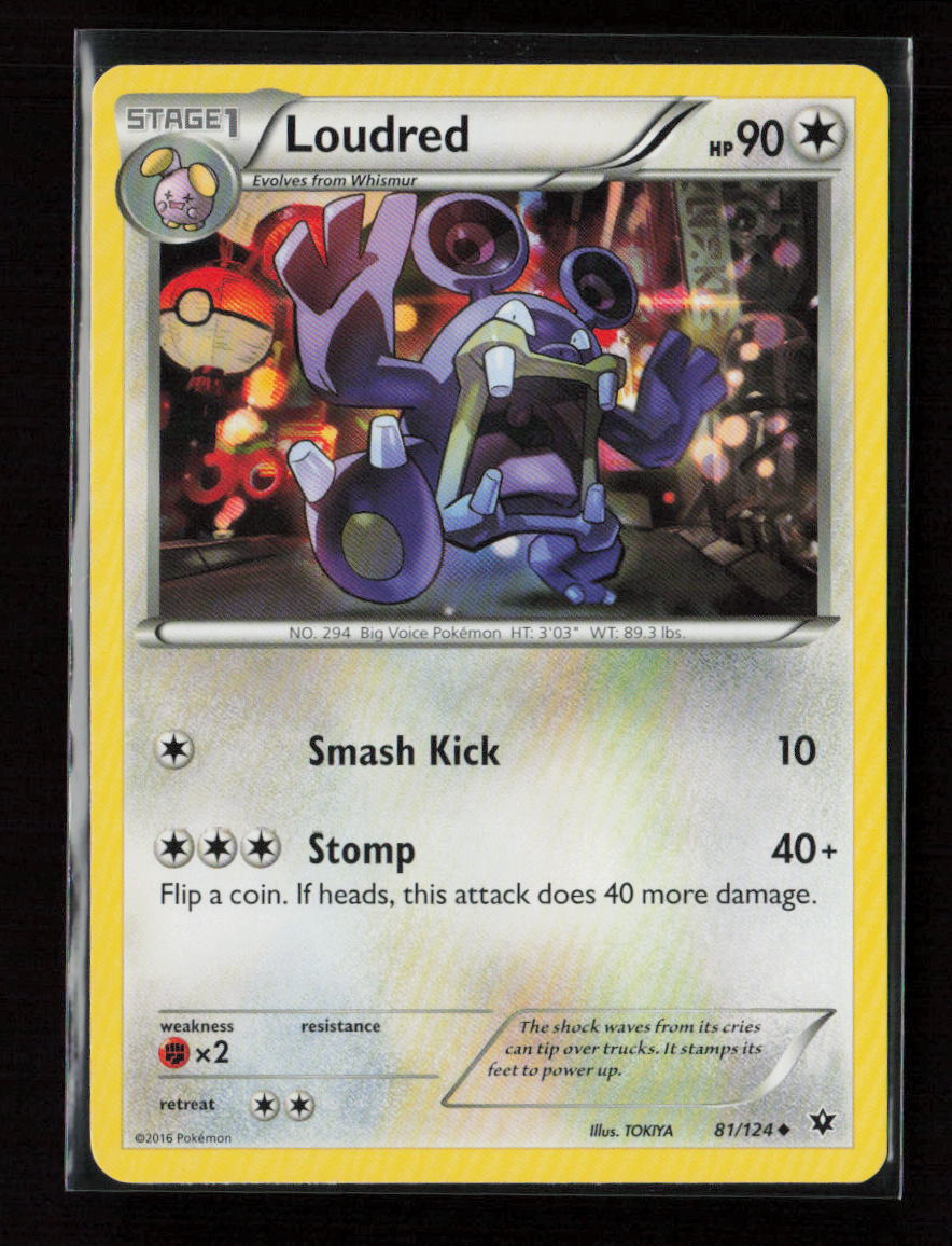 Loudred Uncommon XY - Fates Collide 81/124 LP