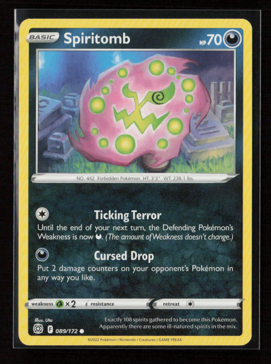 Spiritomb Common SWSH09: Brilliant Stars 089/172 NM