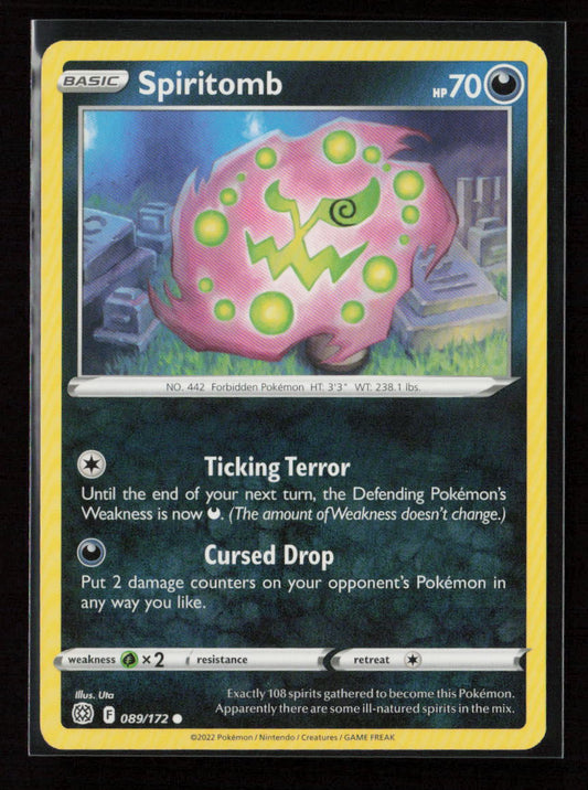 Spiritomb Common SWSH09: Brilliant Stars 089/172 NM