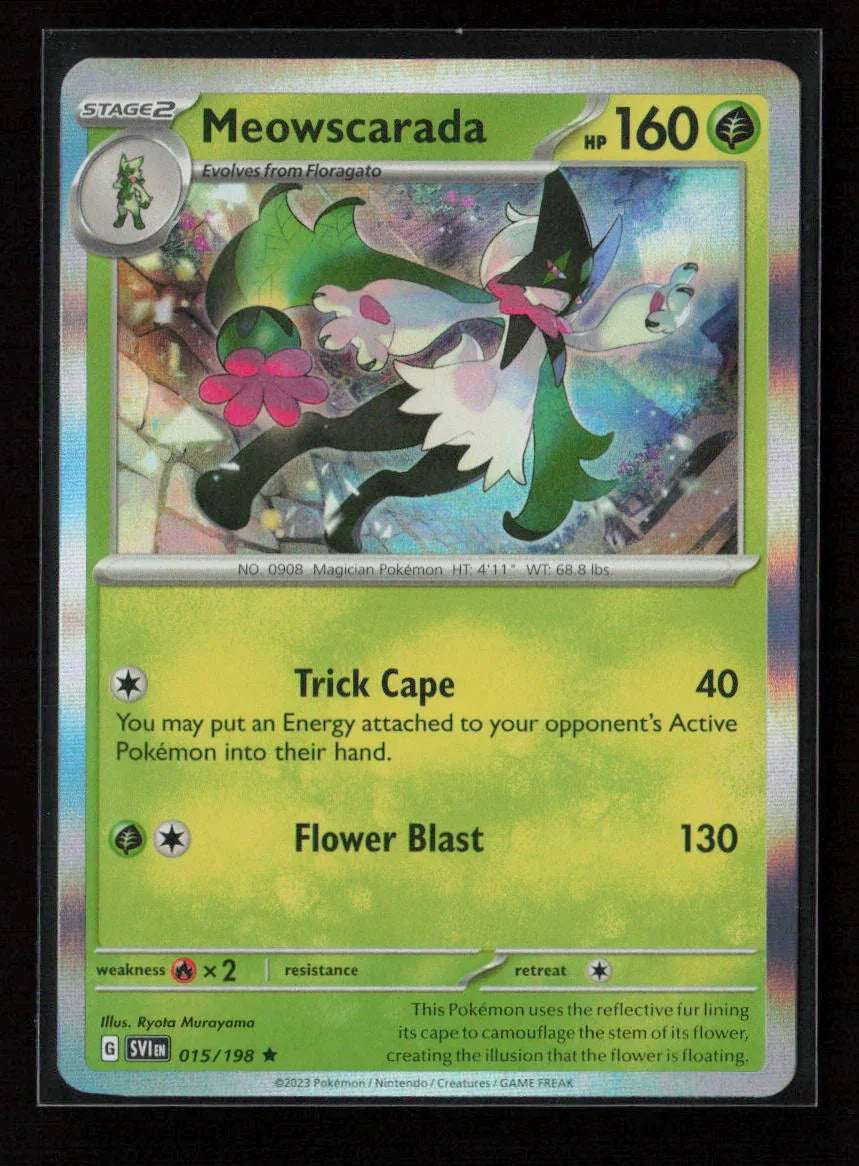 Meowscarada - Rare SV01: Scarlet & Violet Base Set 015/198 NM - Kang's Collectibles