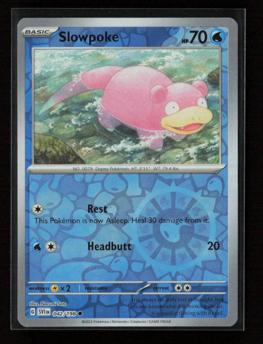 Slowpoke - Common SV01: Scarlet & Violet Base Set 042/198 NM - Kang's Collectibles