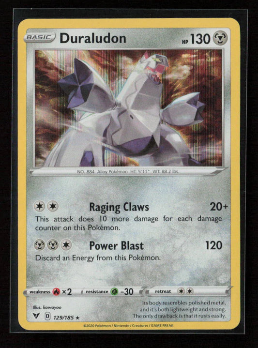 Duraludon Holo Rare SWSH04: Vivid Voltage 129/185 NM - Kang's Collectibles
