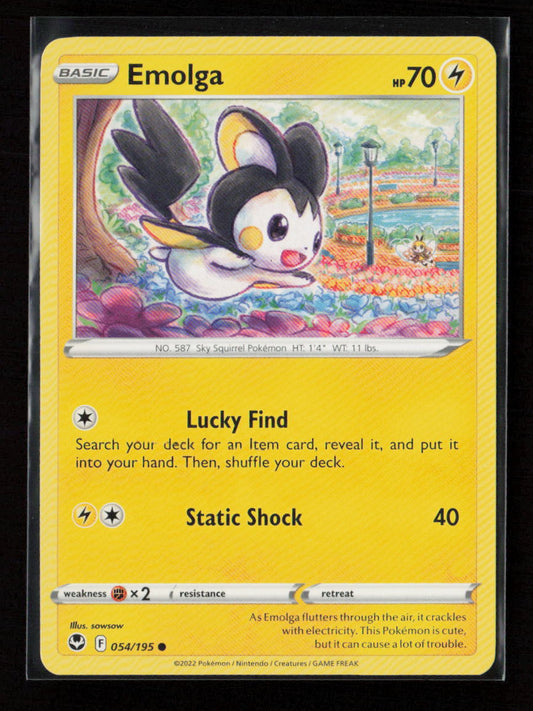 Emolga Common SWSH12: Silver Tempest 054/195 LP