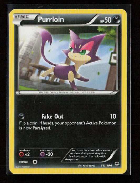 Purrloin Common XY - Phantom Forces 56/119 LP - Kang's Collectibles