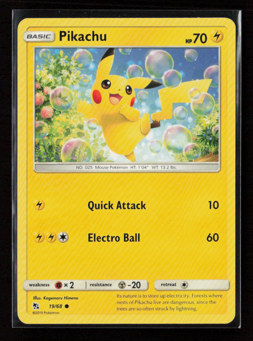Pikachu Common Hidden Fates 19/68 LP