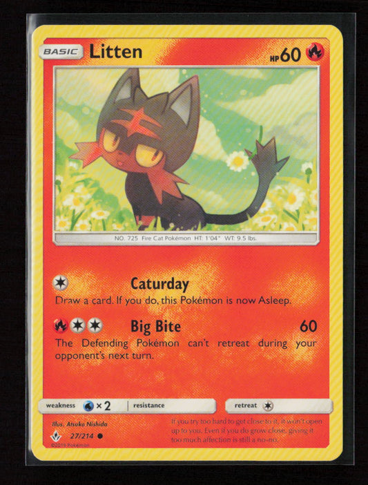 Litten (27) Common SM - Unbroken Bonds 27/214 LP
