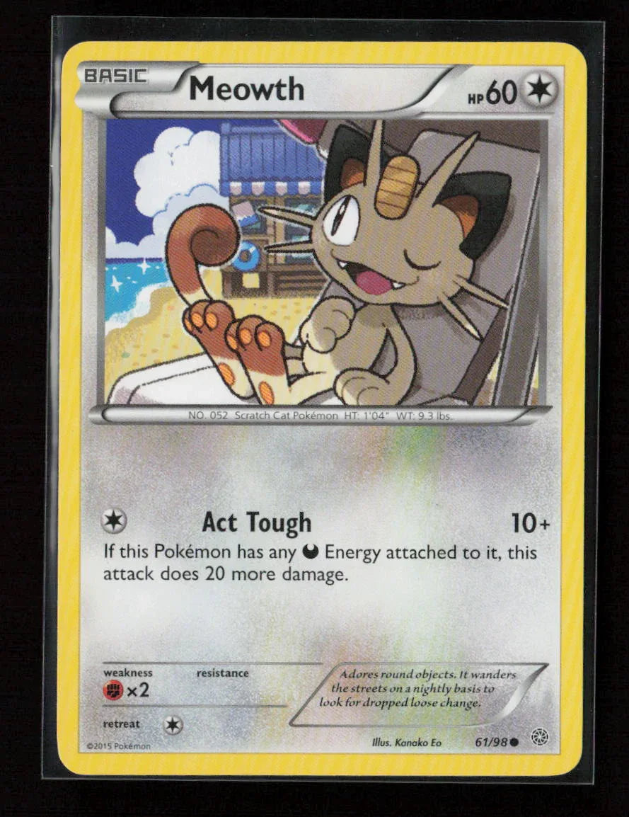 Meowth Common XY - Ancient Origins 61/98 LP - Kang's Collectibles