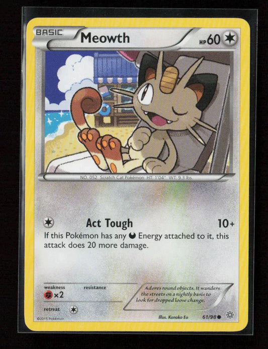 Meowth Common XY - Ancient Origins 61/98 LP - Kang's Collectibles