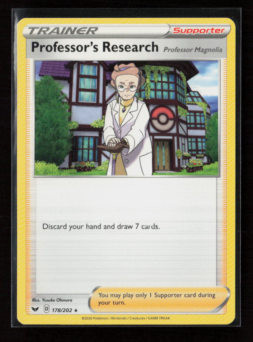 Professor's Research Holo Rare SWSH01: Sword & Shield Base Set 178/202 LP