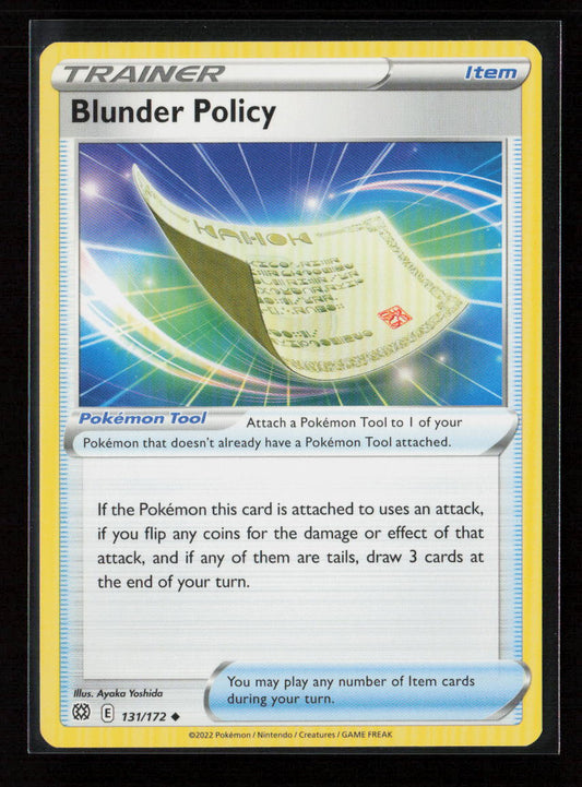 Blunder Policy Uncommon SWSH09: Brilliant Stars 131/172 LP