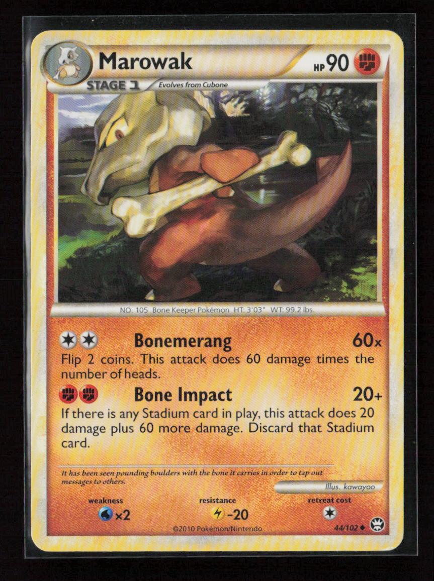 Marowak Uncommon Triumphant 44/102 LP - Kang's Collectibles