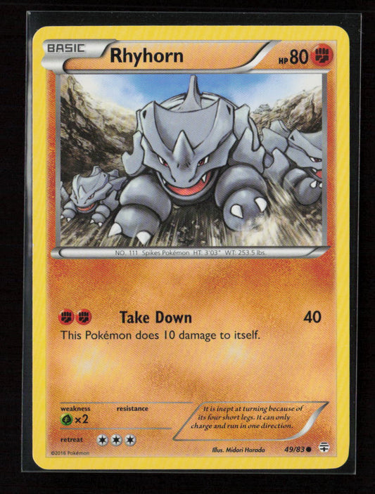 Rhyhorn Common Generations 49/83 LP