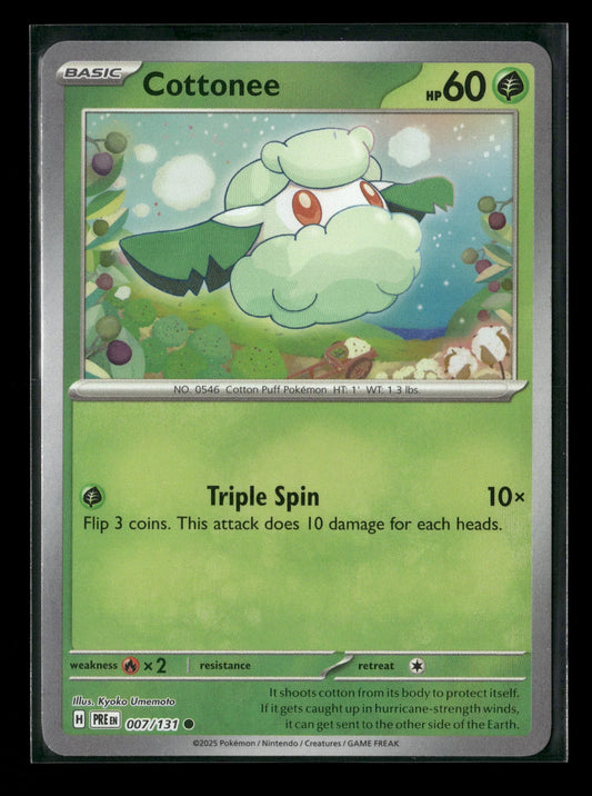 Cottonee (Poke Ball Pattern) Common SV: Prismatic Evolutions 007/131 NM - Kang's Collectibles