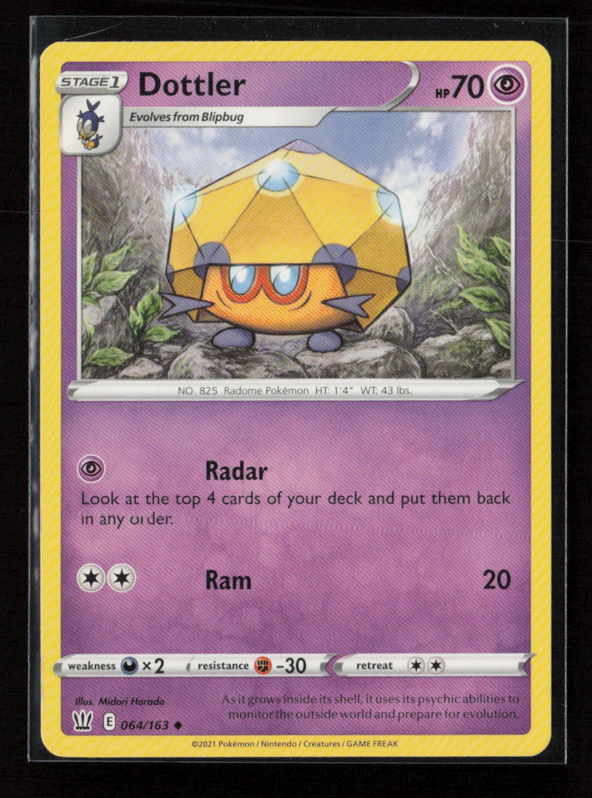 Dottler Uncommon SWSH05: Battle Styles 064/163 LP
