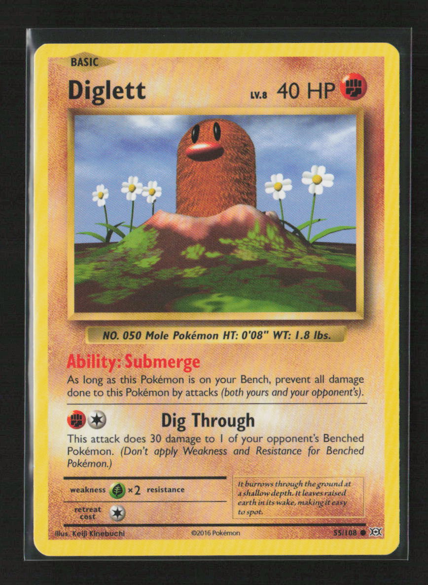 Diglett Common XY - Evolutions 55/108 LP