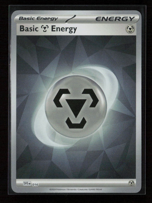 Basic Metal Energy (Cracked Ice Holo) Common SVE: Scarlet & Violet Energies 016 NM