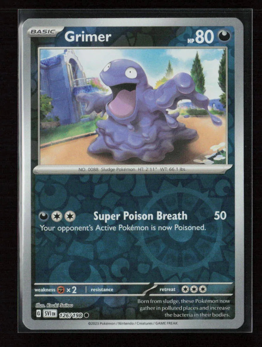 Grimer Common SV01: Scarlet & Violet Base Set 126/198 NM - Kang's Collectibles