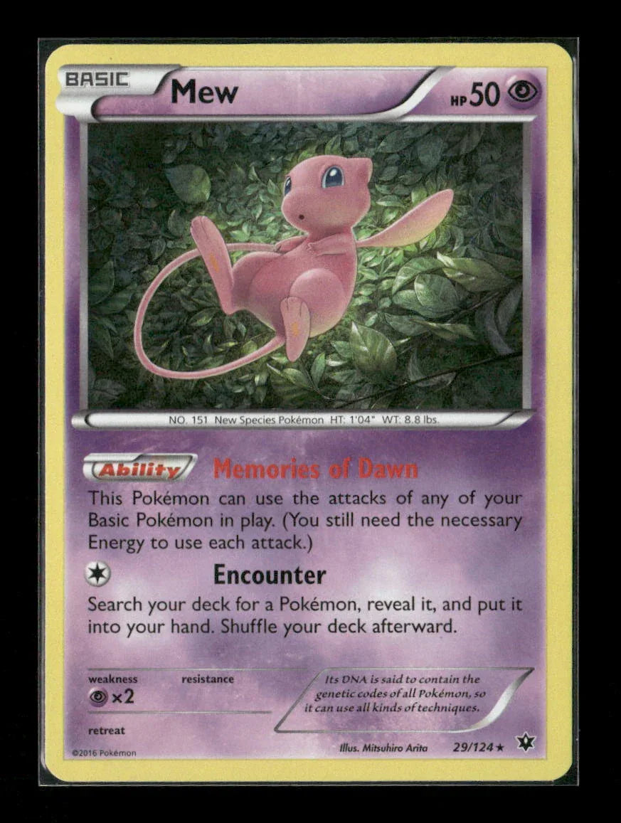 Mew Holo Rare XY - Fates Collide 29/124 NM - Kang's Collectibles