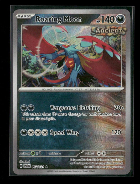 Roaring Moon (Poke Ball Pattern) Rare SV: Prismatic Evolutions 065/131 NM - Kang's Collectibles