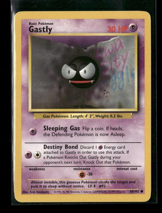 Gastly Common Base Set 050/102 LP - Kang's Collectibles