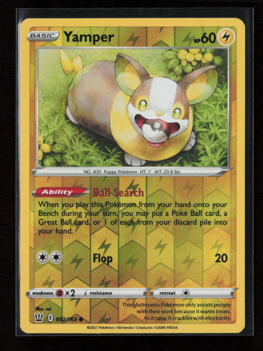 Yamper Common SWSH05: Battle Styles 052/163 NM