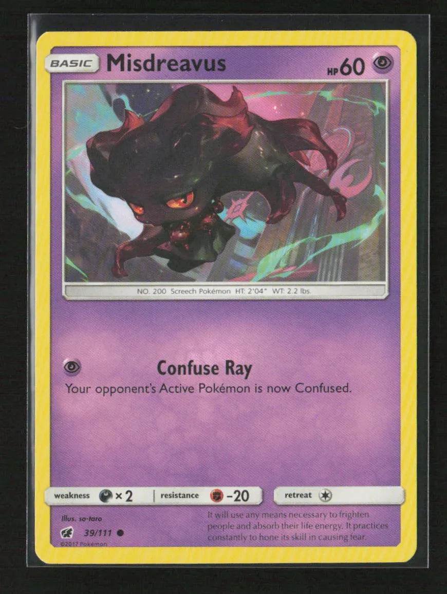 Misdreavus Common SM - Crimson Invasion 39/111 LP - Kang's Collectibles