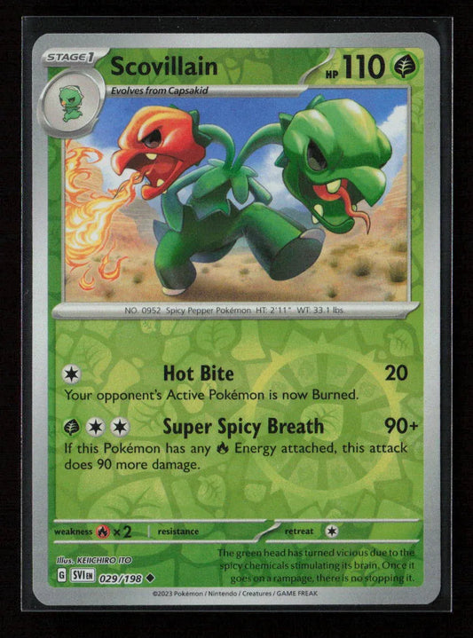 Scovillain - Uncommon SV01: Scarlet & Violet Base Set 029/198 NM - Kang's Collectibles