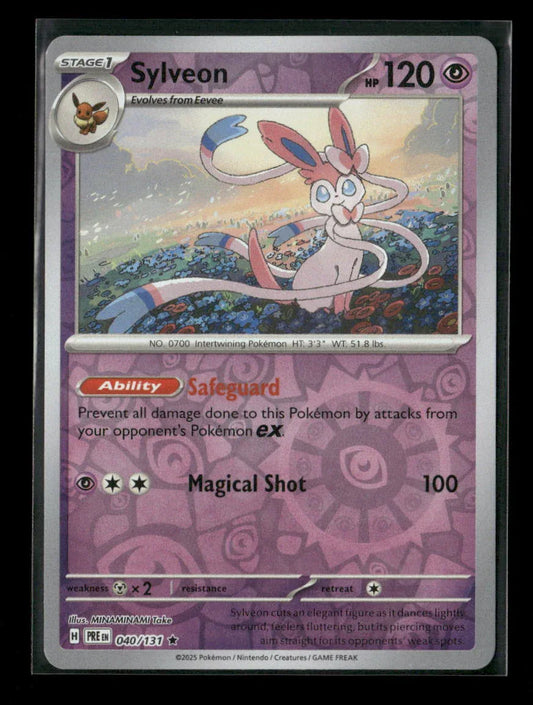 Sylveon Rare SV: Prismatic Evolutions 040/131 NM - Kang's Collectibles