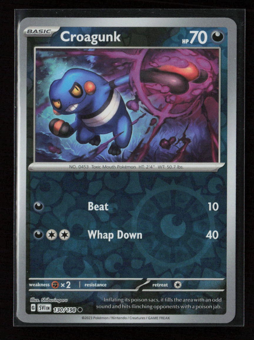 Croagunk Common SV01: Scarlet & Violet Base Set 130/198 NM