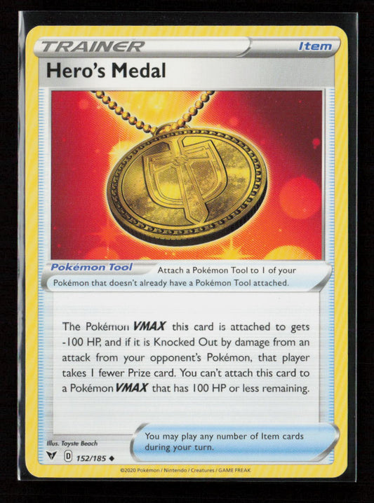 Hero's Medal Uncommon SWSH04: Vivid Voltage 152/185 LP