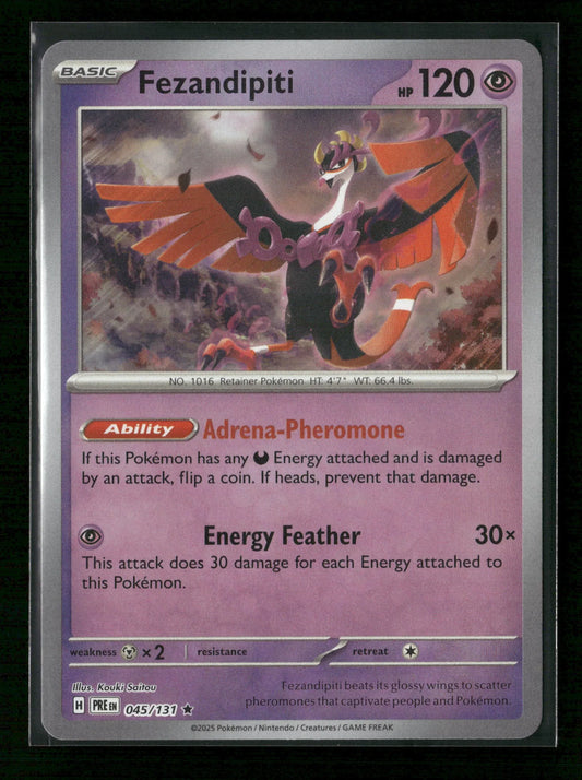 Fezandipiti (Poke Ball Pattern) Rare SV: Prismatic Evolutions 045/131 NM - Kang's Collectibles