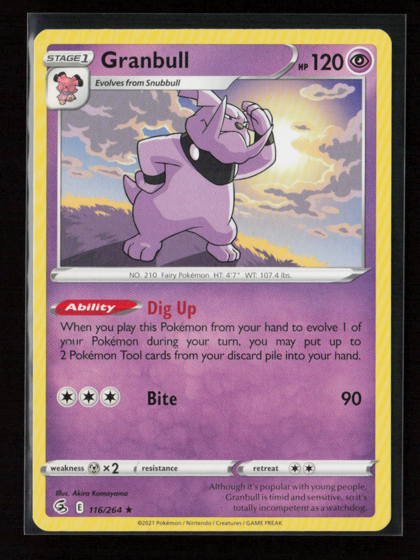 Granbull Rare SWSH08: Fusion Strike 116/264 LP