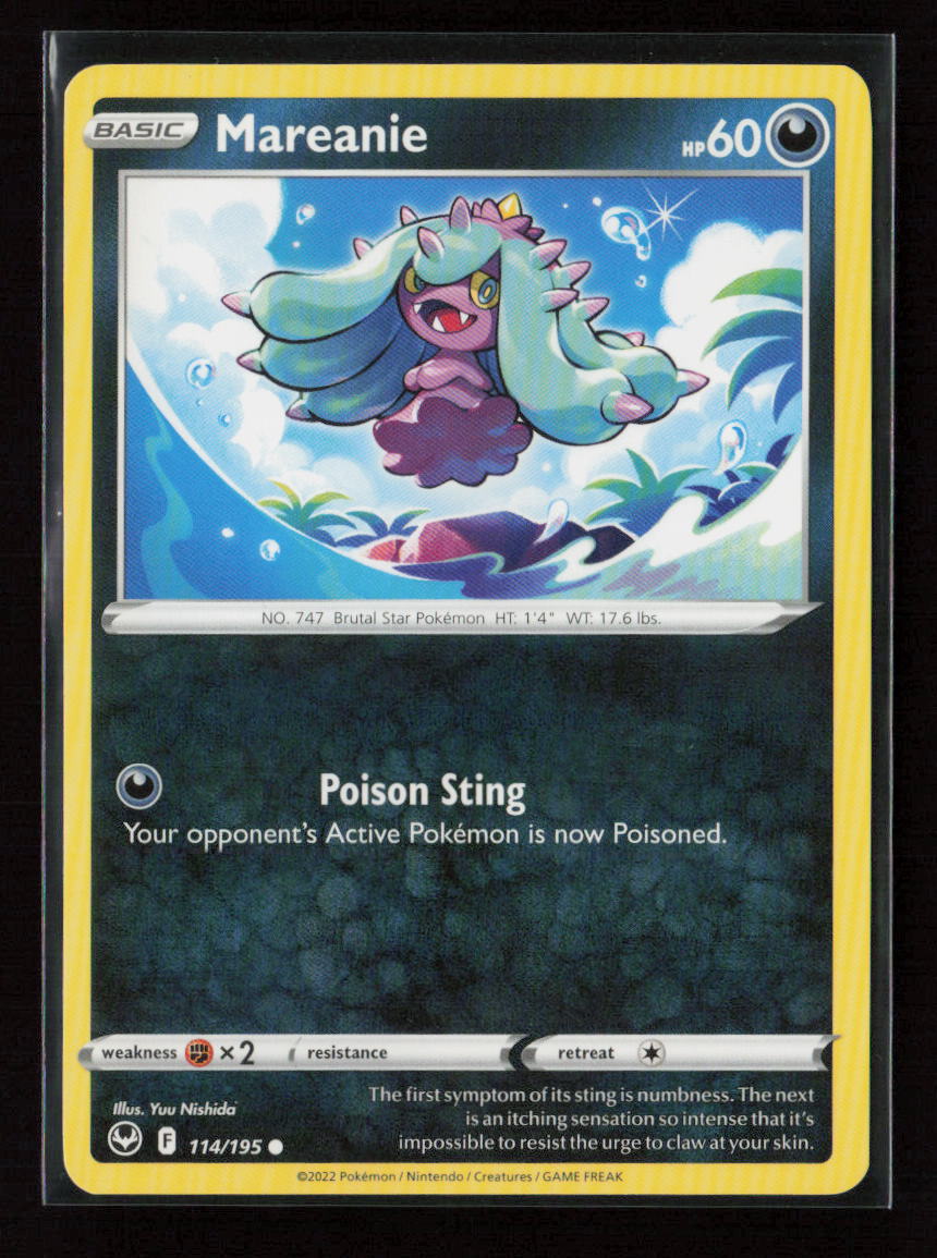 Mareanie Common SWSH12: Silver Tempest 114/195 LP
