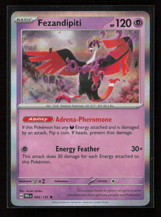 Fezandipiti (Master Ball Pattern) Rare SV: Prismatic Evolutions 045/131 NM - Kang's Collectibles