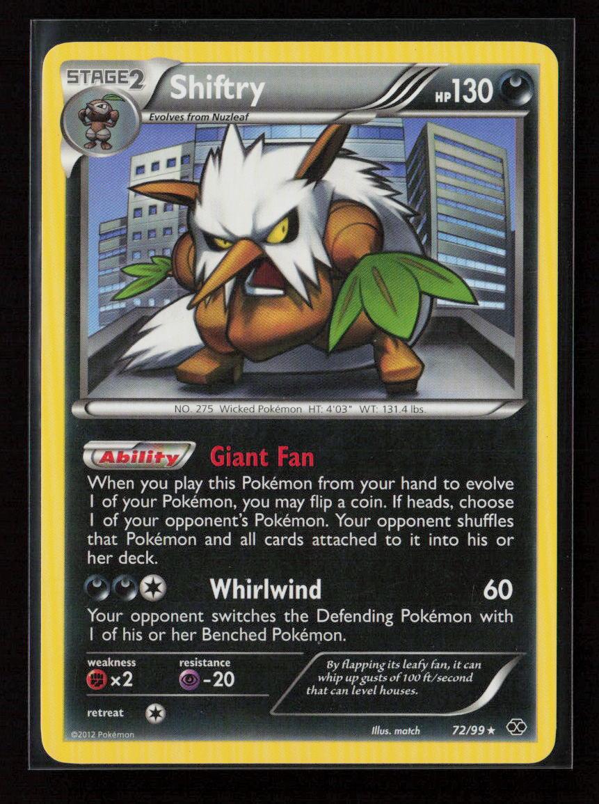 Shiftry Rare Next Destinies 72/99 NM - Kang's Collectibles