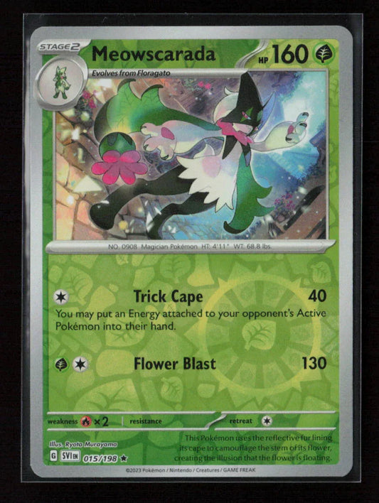 Meowscarada - Rare SV01: Scarlet & Violet Base Set 015/198 NM - Kang's Collectibles