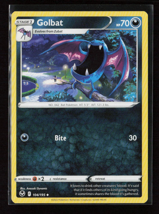 Golbat Uncommon SWSH12: Silver Tempest 104/195 NM