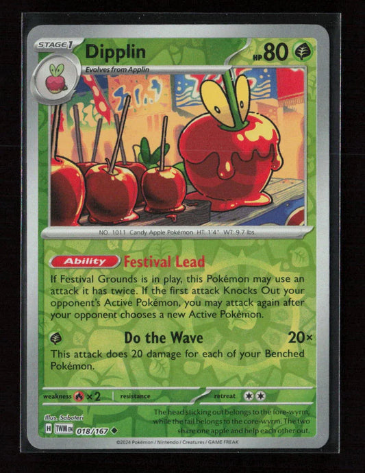 Dipplin - Uncommon SV06: Twilight Masquerade 018/167 NM