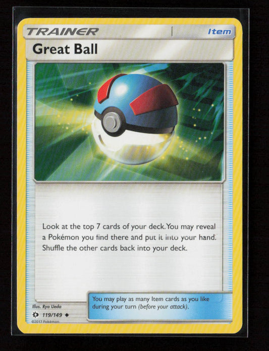 Great Ball Uncommon SM Base Set 119/149 LP